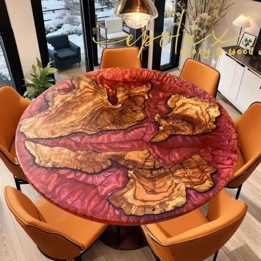 Red Contour Round